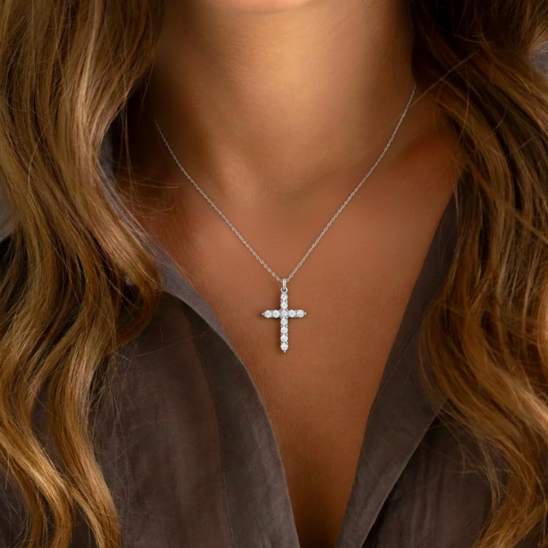 Crystal Cross Necklace