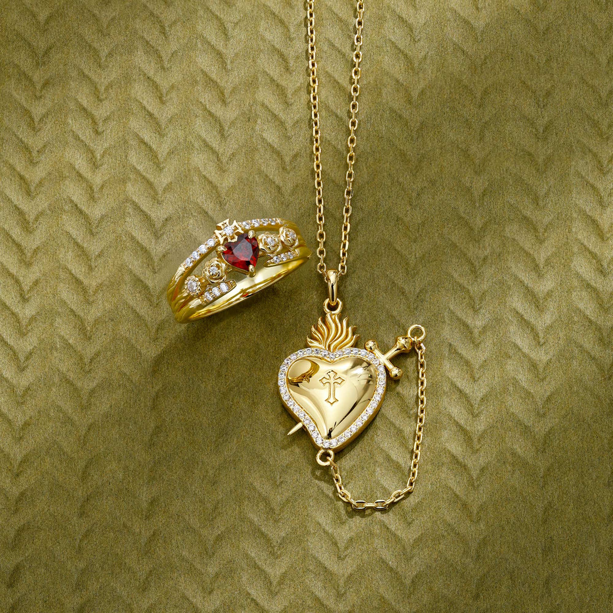 Sacred Heart Bloom Ring